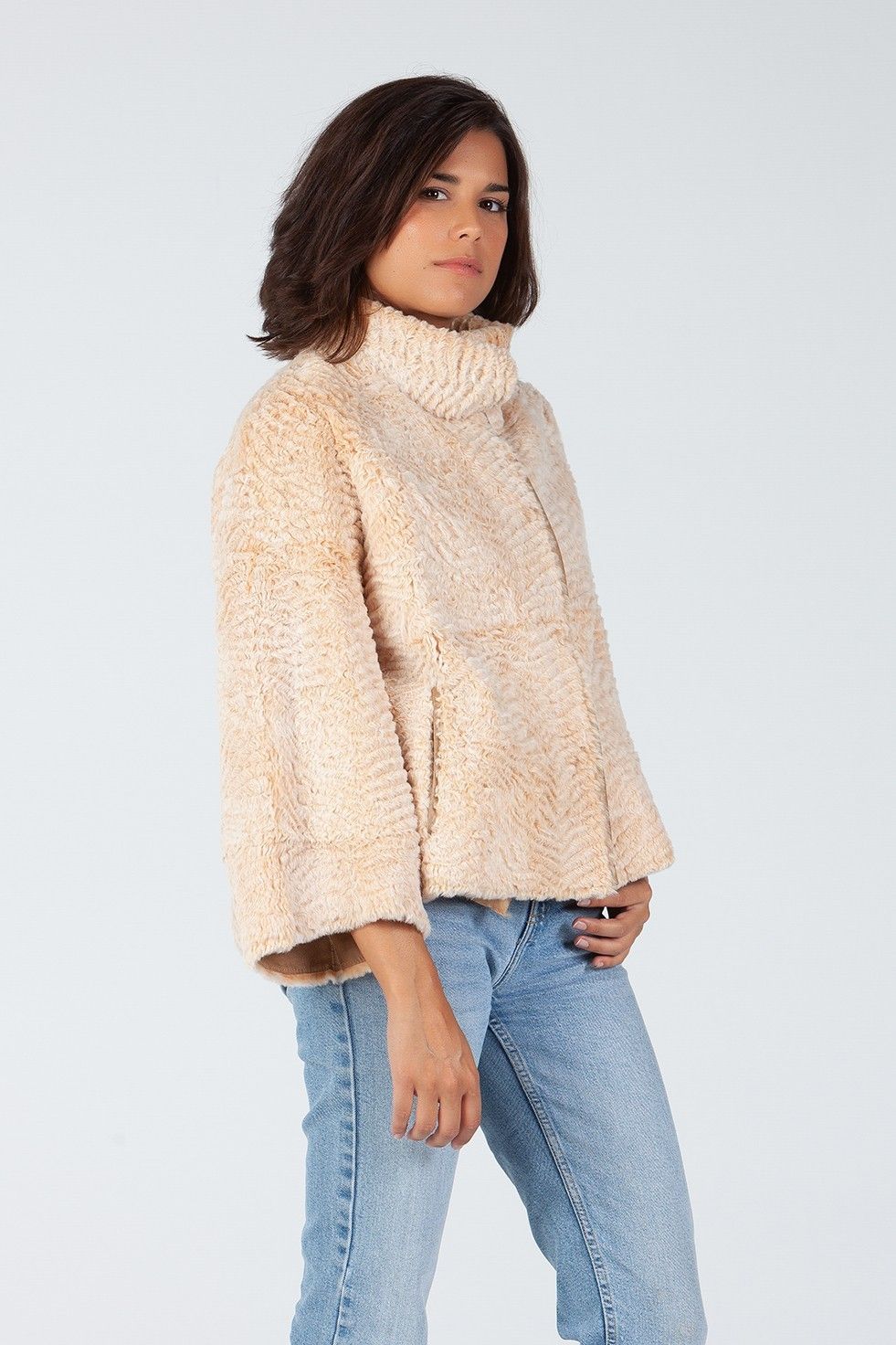 CHAQUETA CONEJO RASADO