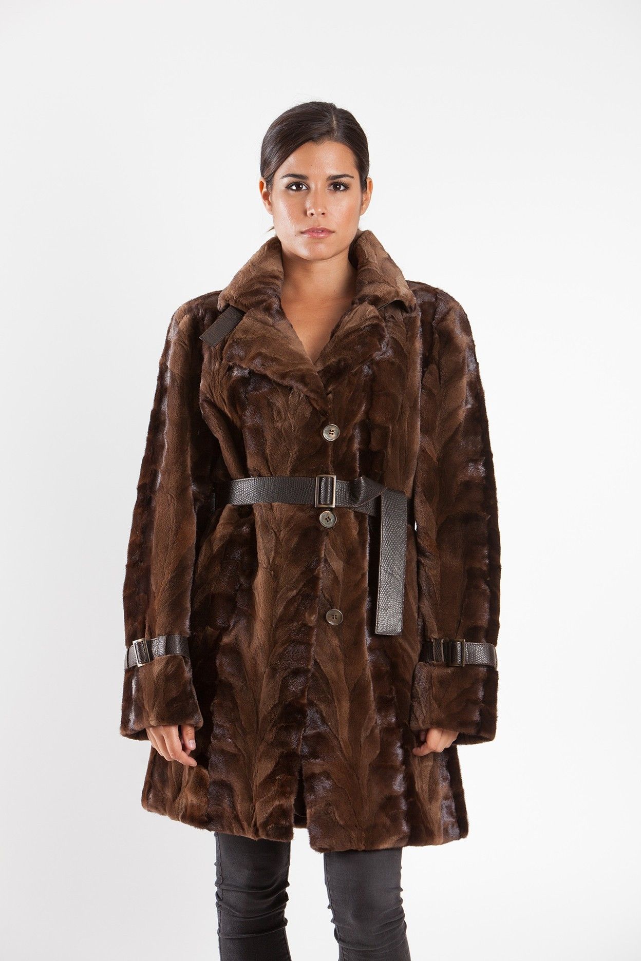 CHAQUETÓN MANOS VISON RASADO