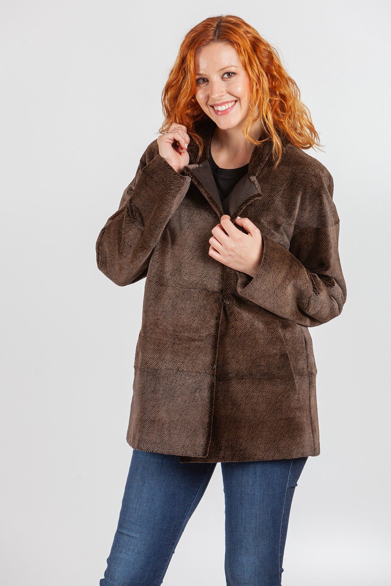 CHAQUETA VISON RASADO