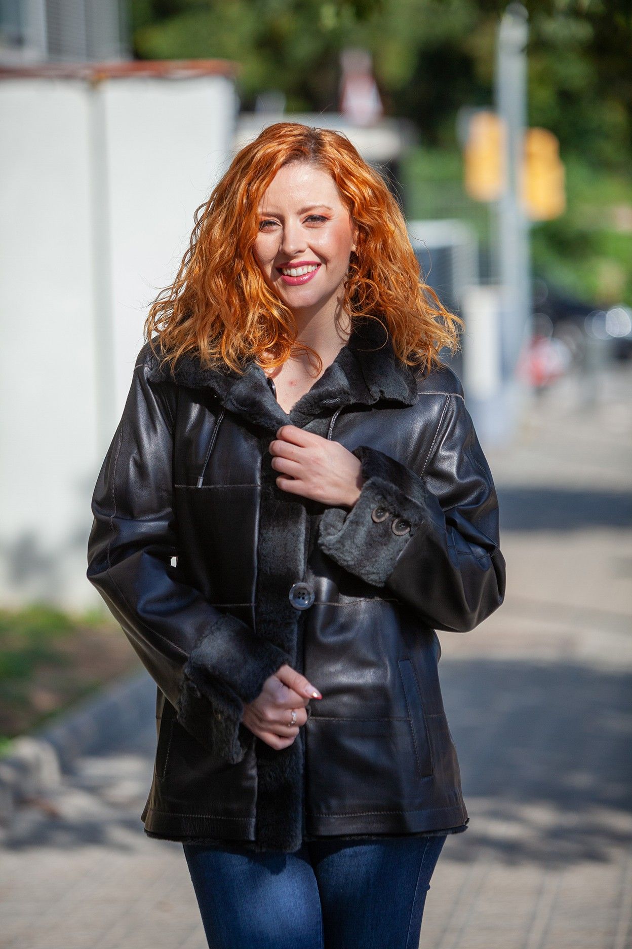 CHAQUETA CONEJO REVERSIBLE