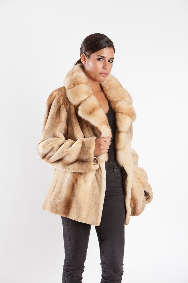 CHAQUETA VISON HEMBRAS RASADO