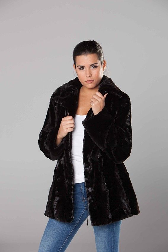 CHAQUETA MANOS VISON RASADO