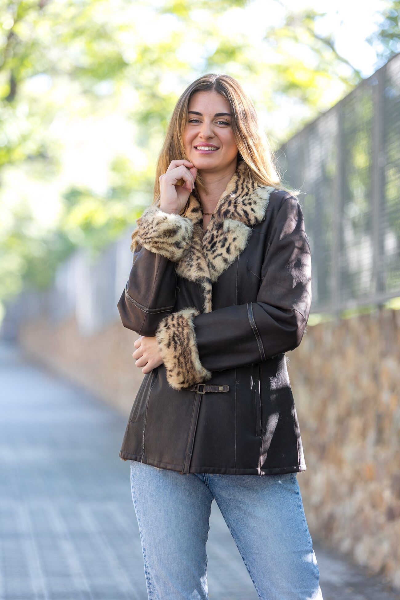 Chaqueta animal print