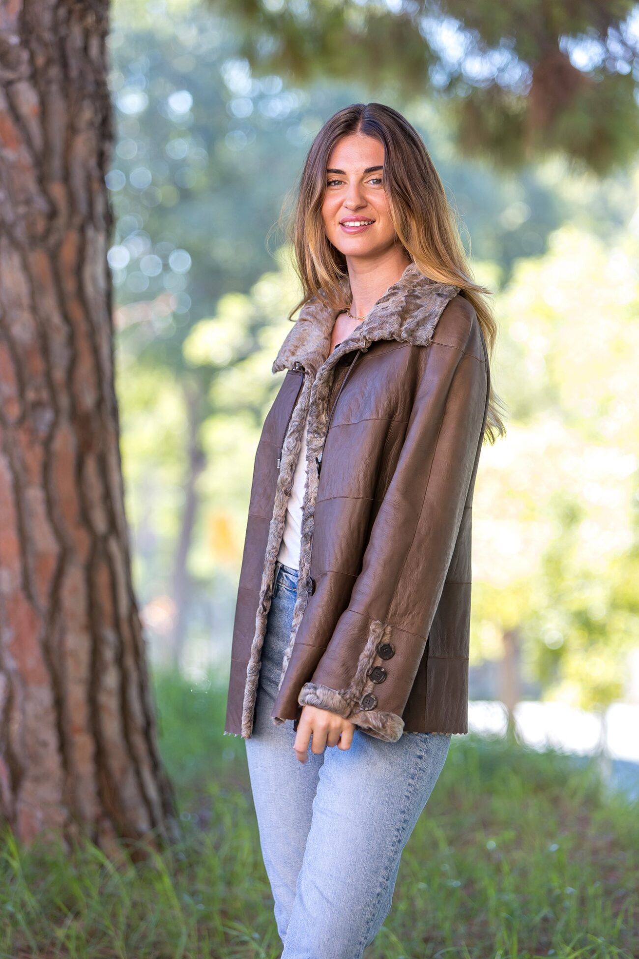 CHAQUETA ASTRACÁN REVERSIBLE