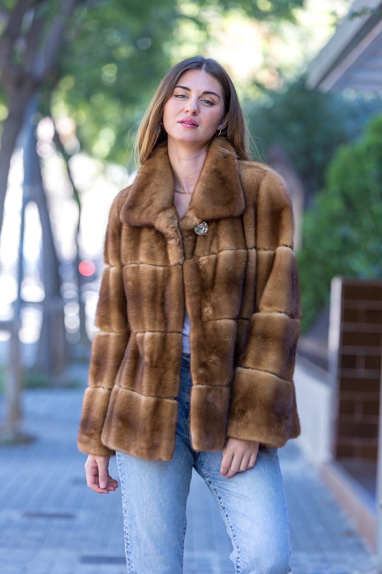 chaqueta vison gold