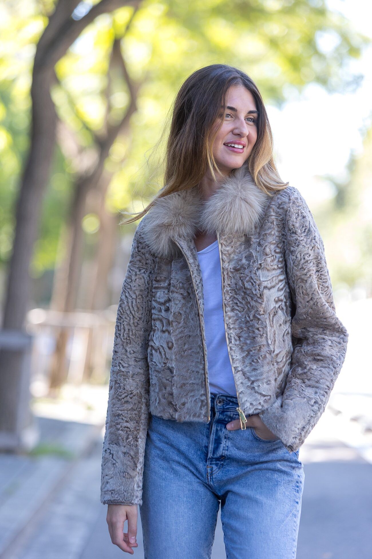 chaqueta astracan