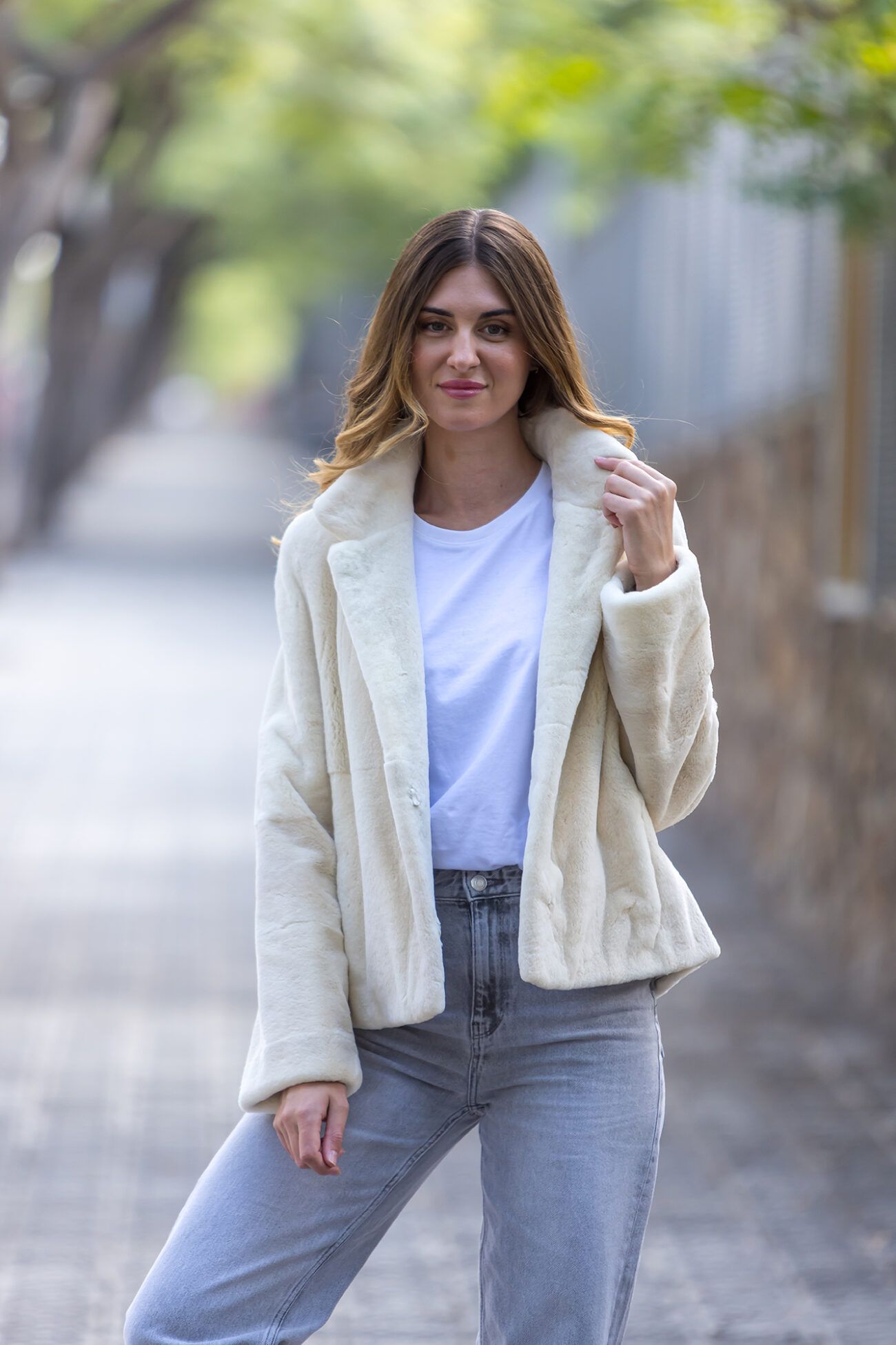 CHAQUETA VISON RASADO