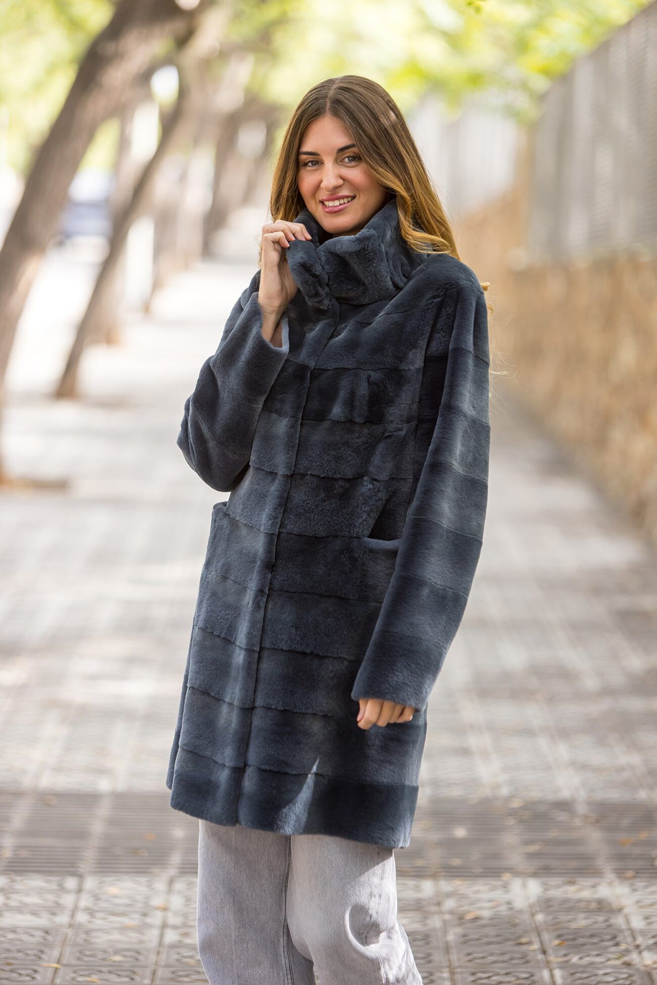 CHAQUETA VISON RASADO