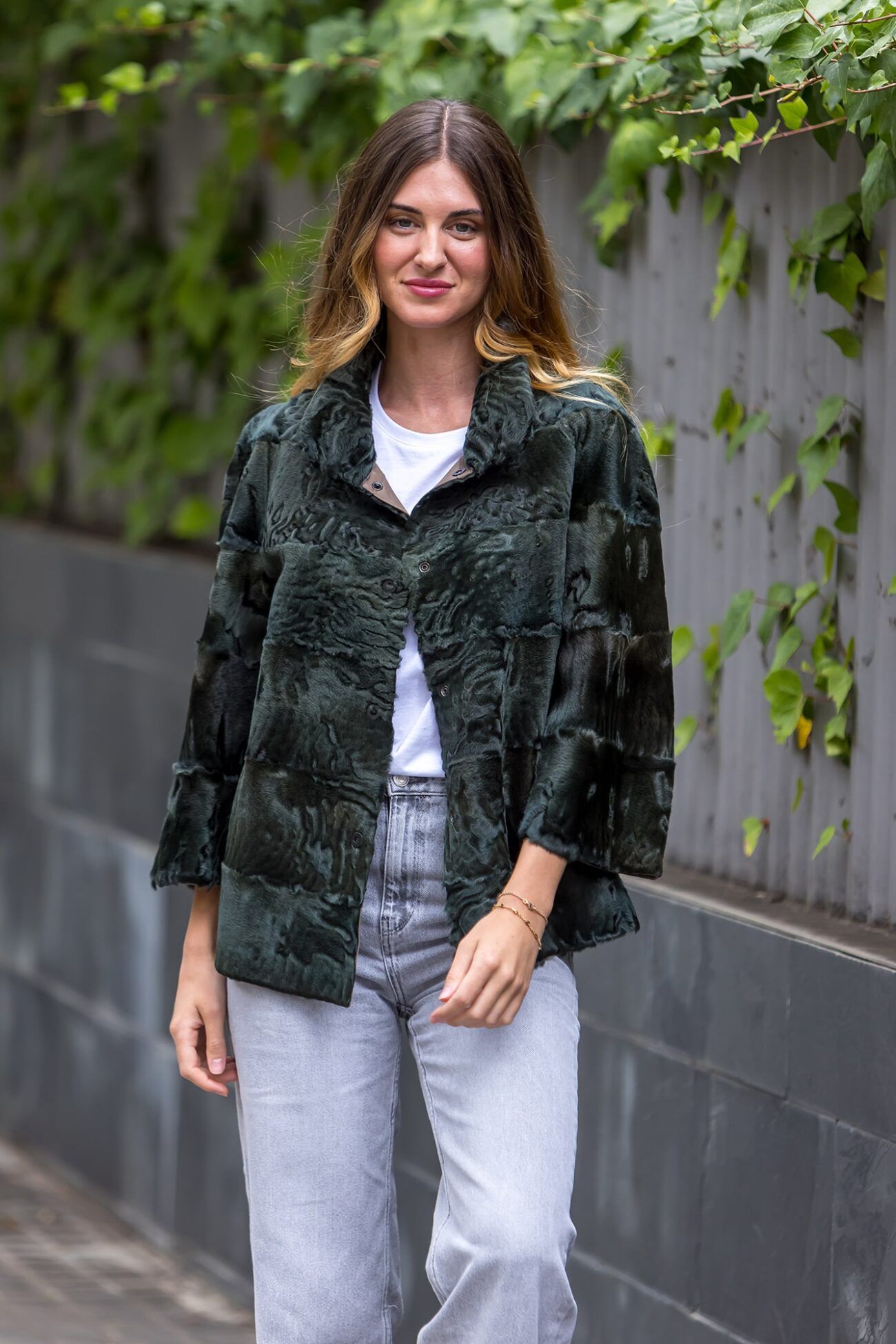 chaqueta astracan reversible