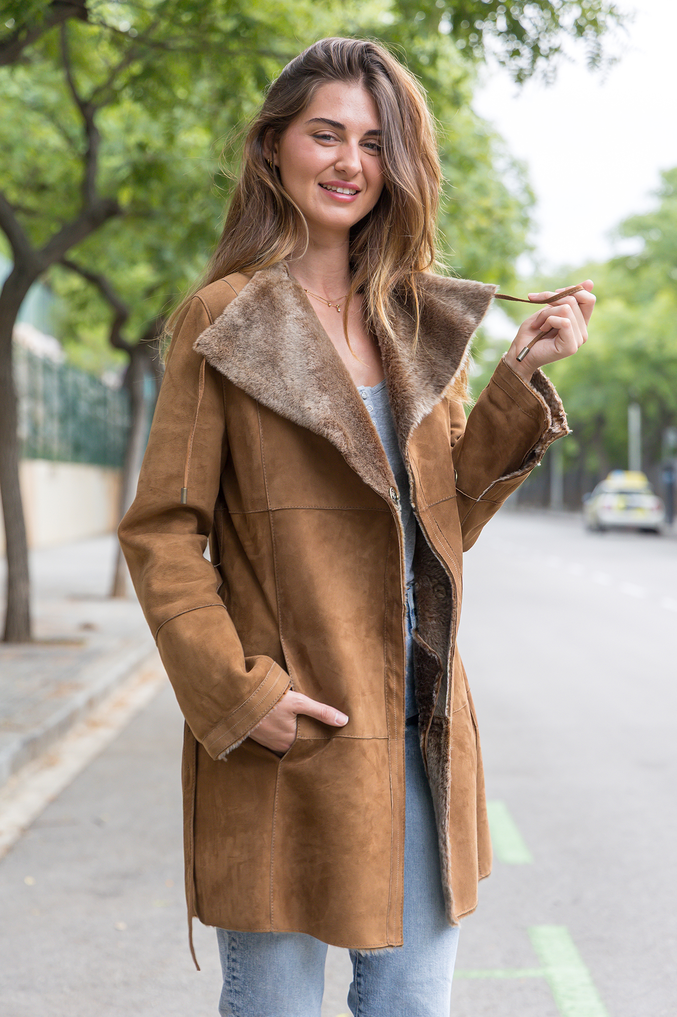 CHAQUETÓN DOBLE FAZ ANTEADO