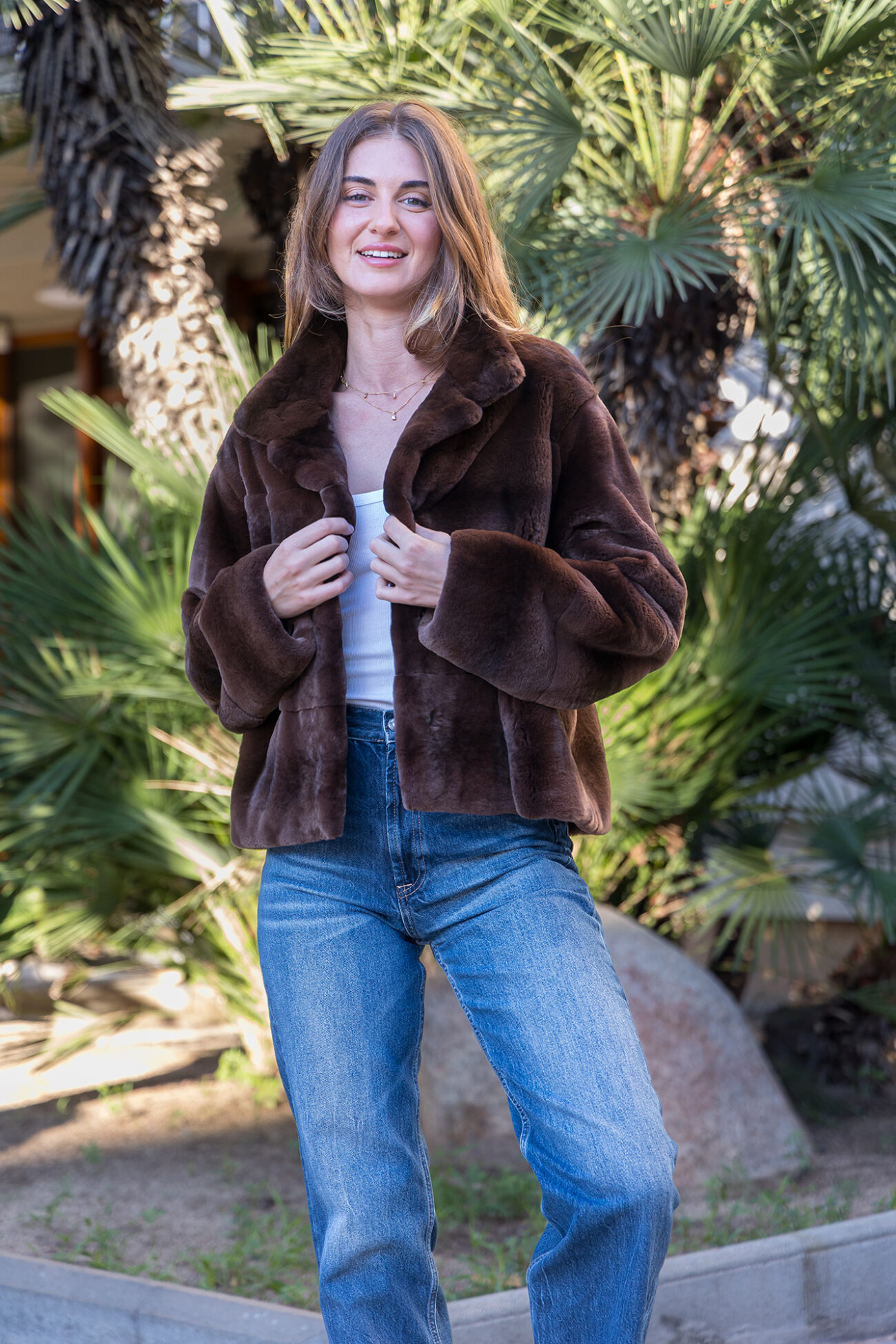 CHAQUETA VISÓN RASADO